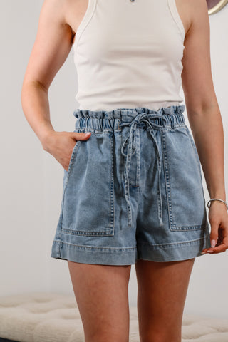 Paper Bag - Chambray Shorts