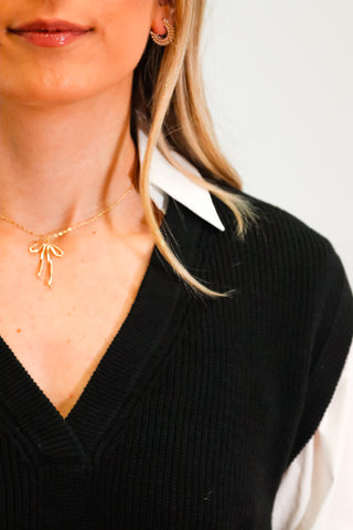 Bad To The Bow - Necklace