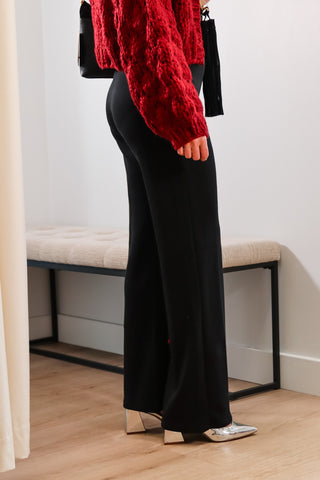 Black pants, Black comfortable Pants, Long wide leg black comfortable pants, Comoftable black wide leg work pants