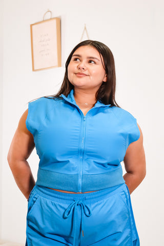 Blue Haze - Zip Up Vest