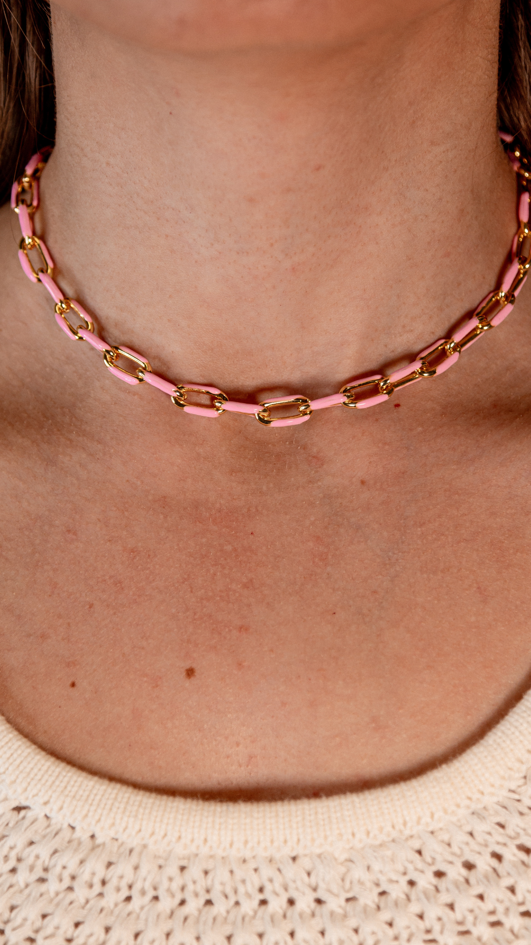 Penny - Pink Choker Necklace