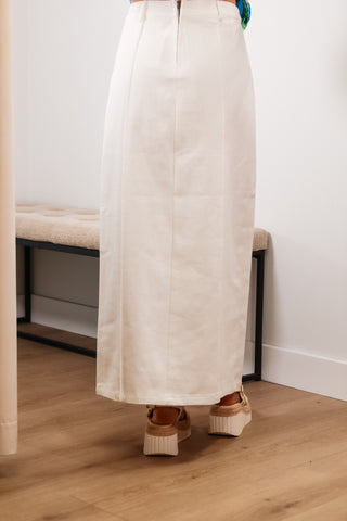 Maxi skirt, white skirt, white maxi skirt, denim skirt