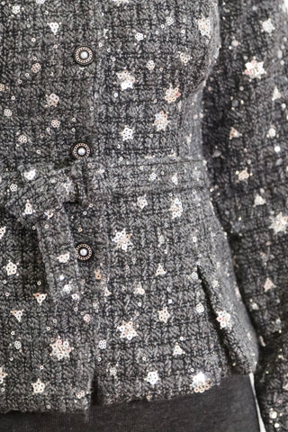 jacket top, grey jacket top, square neck op, grey square neck top, fall tops, detailed fall top