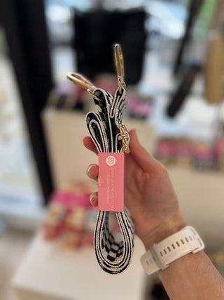 Blue & Beige - Purse Strap