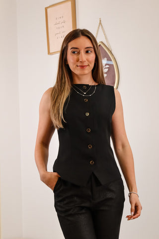 Roxanne - Button Down Vest