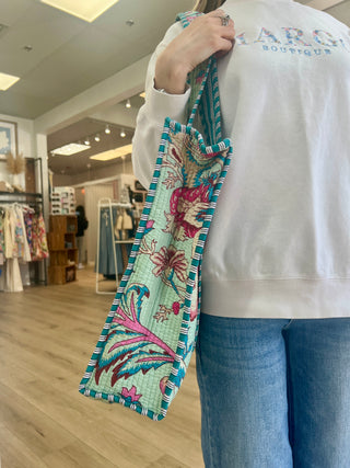 Tote bag, travel bag, floral bag