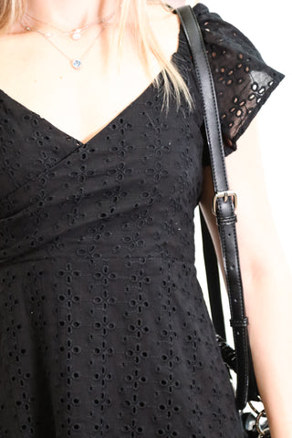 Mini dress, eyelet dress, white mini dress, black mini dress, summer dress, graduation dress