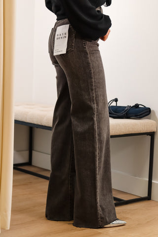 Far Out Wide Leg - Black - Daze Denim