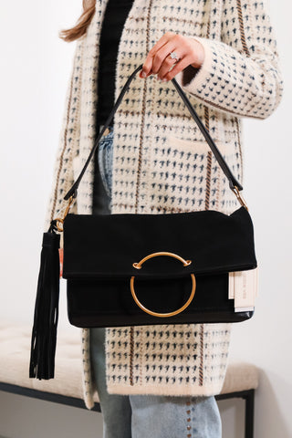 purse, clutch bags, black purse, black clutch bag, black and gold purse, dolce vita purse, black dolce vita purse, dolce vita clutch, black dolce vita clutch