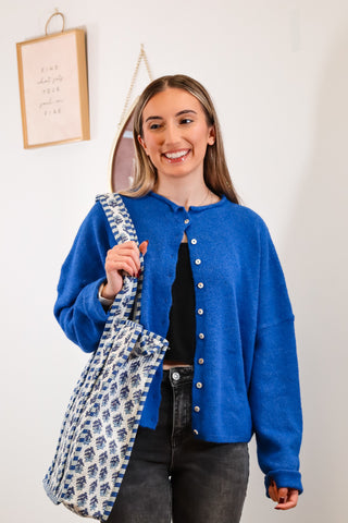 Sweater Weather - Cardigan - Blue