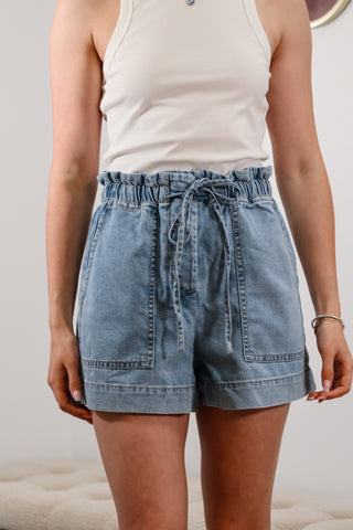 Paper Bag - Chambray Shorts
