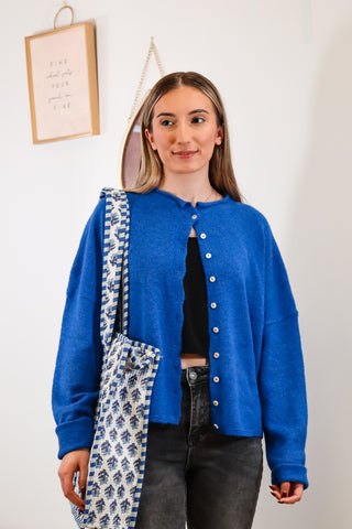 Sweater Weather - Cardigan - Blue