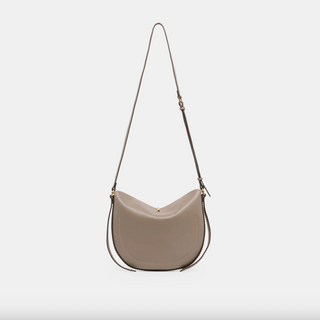 gray- BENNET purse, brown classic purse, medium to large size purse, crossbody or shoulder bag