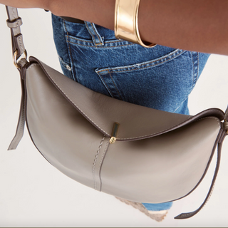 gray- BENNET purse, brown classic purse, medium to large size purse, crossbody or shoulder bag