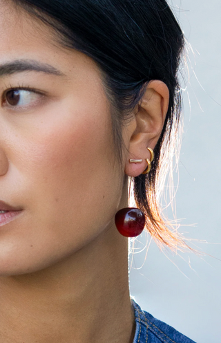 Cherry Threader Earrings