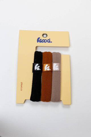 cute hair ties, colorful hair ties, thick hair ties, kaxi hair ties, hair ties that dont tip out your hair, hair ties that dont leave bumps in your hair, hair ties good for thick hair