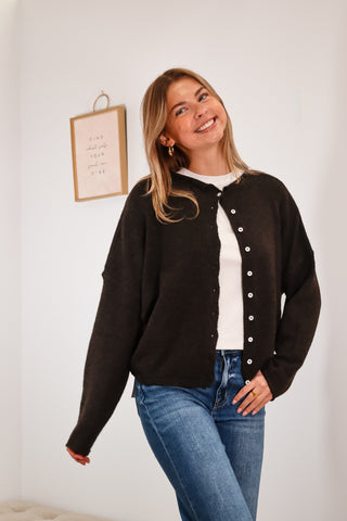 Sweater Weather - Cardigan - Brown