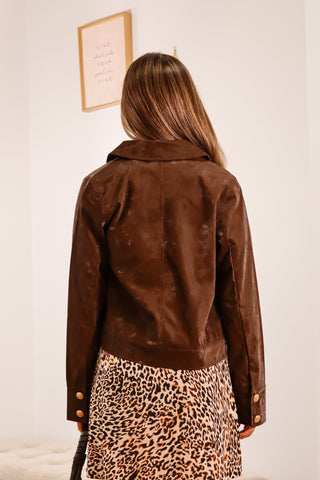 Mid length brown jacket, fall jacket, comfortable jacket, brown jacket, coats, jackets