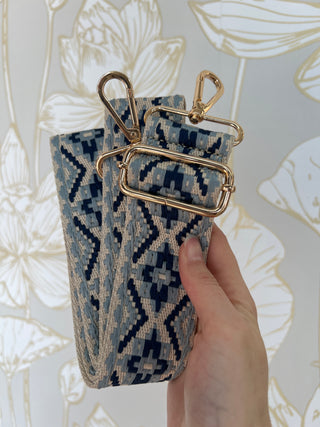 Purse Strap - Slate & Navy