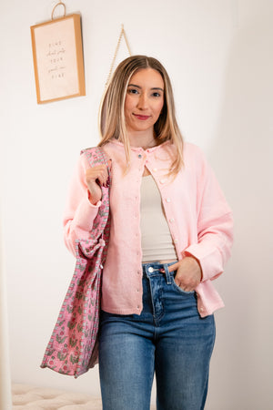 Sweater Weather - Cardigan - Pink