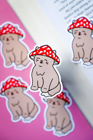 Mushroom Cat Sticker