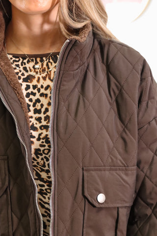 Cropped fall jacket, cropped brown jacket, brown jacket, fur brown jacket, comfortable brown coat, trendy coat