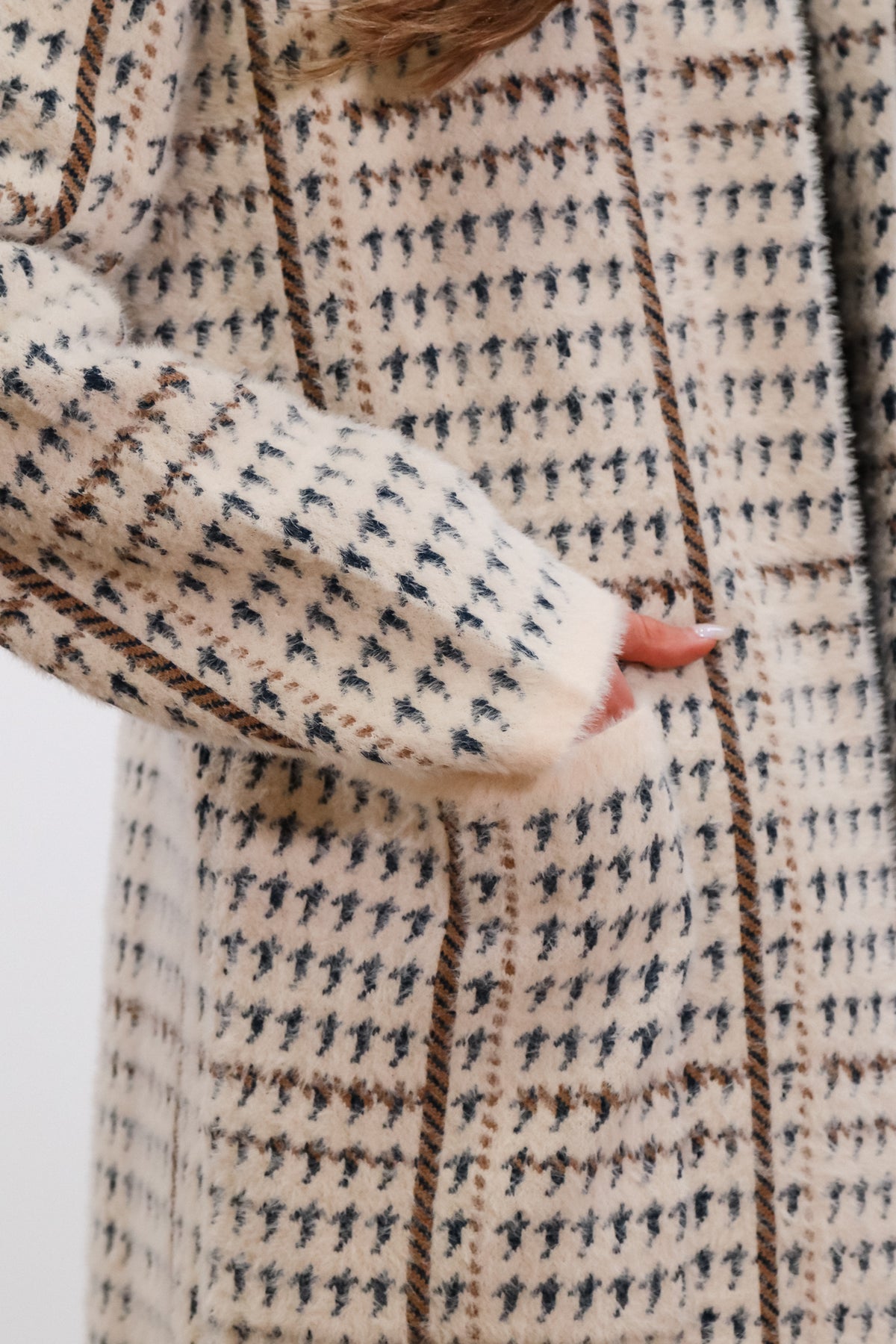 Houndstooth coat, fall coat, winter coat, fall outfit, fall outfit inspo