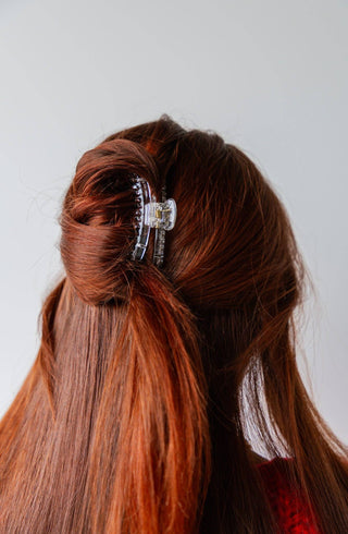 Shiny Mini Hold Everything Claw: NAVY BLUE
