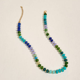 Stone Candy Necklace–True Blues