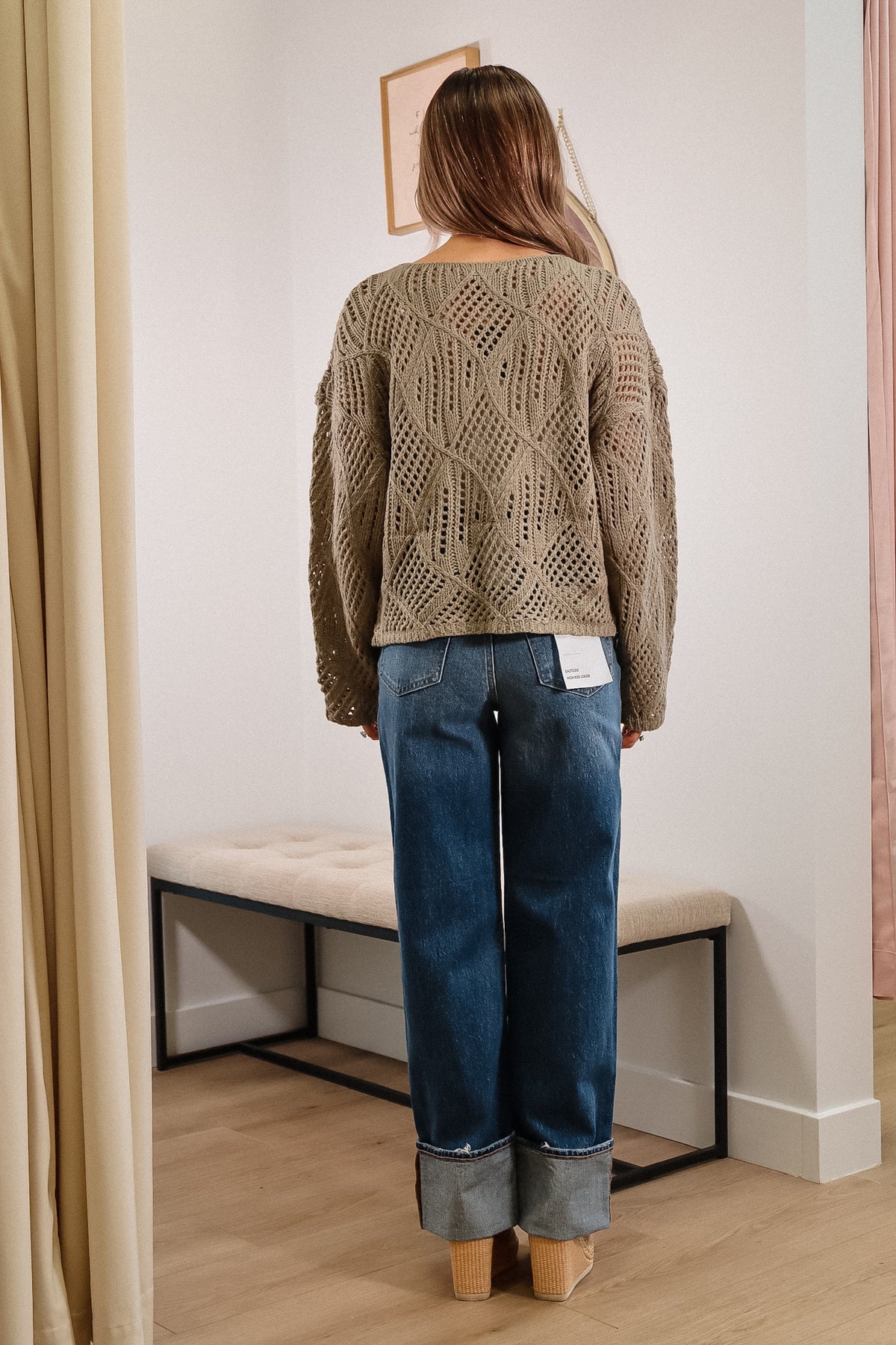 blouse, long sleeve tops, floral tops, V-neck tops