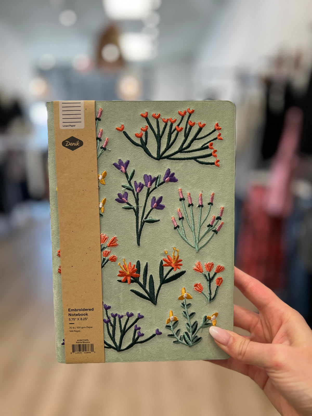 Blooms Embroidered - Notebook