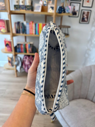 Quilted Pouch - Small - Blue Grey