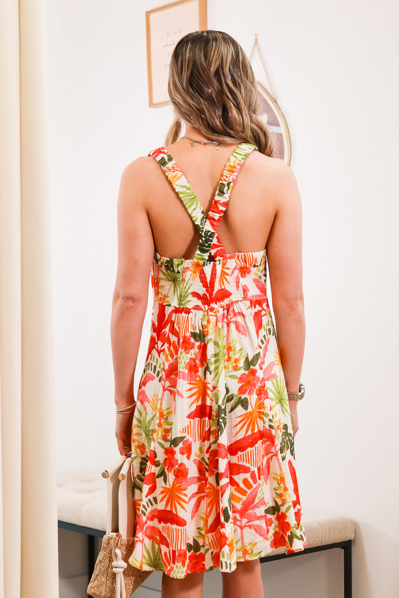 Summer dress, mini dress, floral dress, flowy dress 