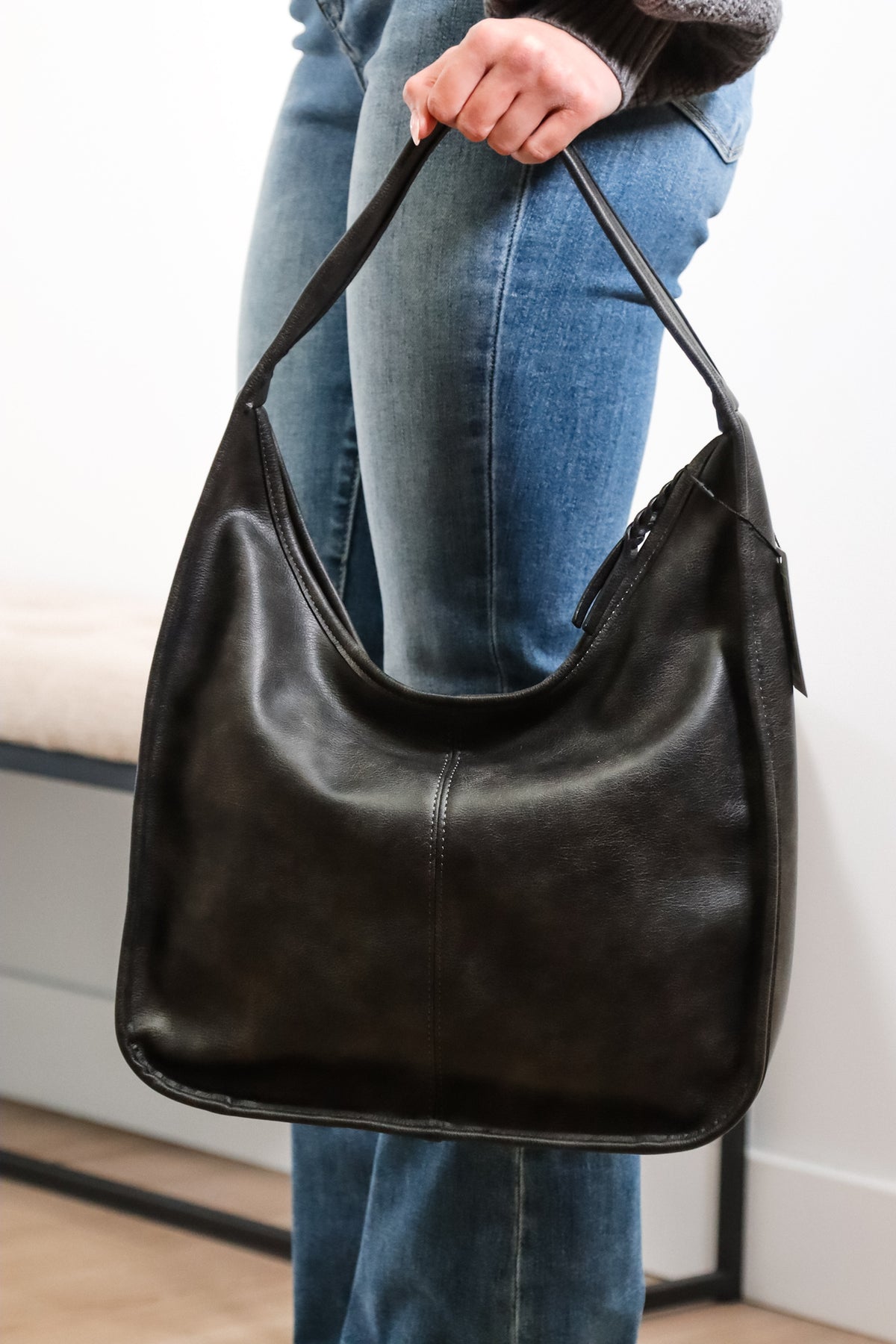 Joey - Hobo Bag - Charcoal