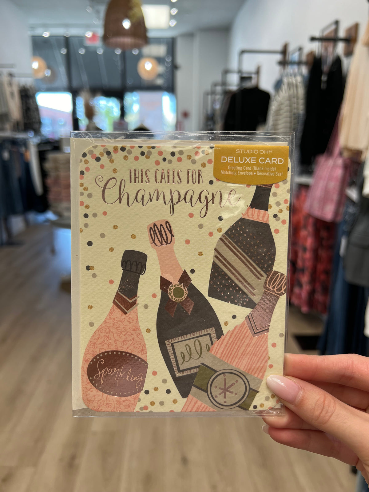 Calls for Champagne - Card