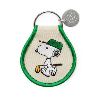 Snoopy keychain, peanuts keychain, golf keychain, patch keychain, Charlie Brown keychain