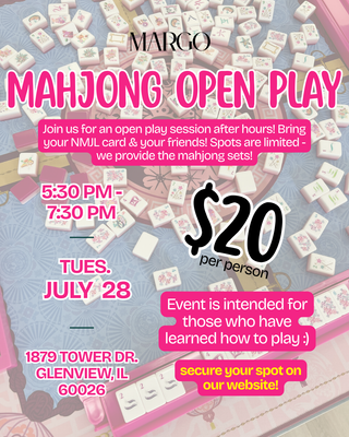 Mahjong Open Play July 28