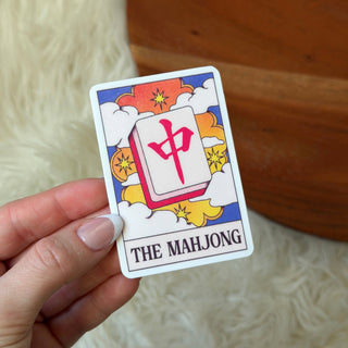 "The Mahjong" Tarot Card Sticker