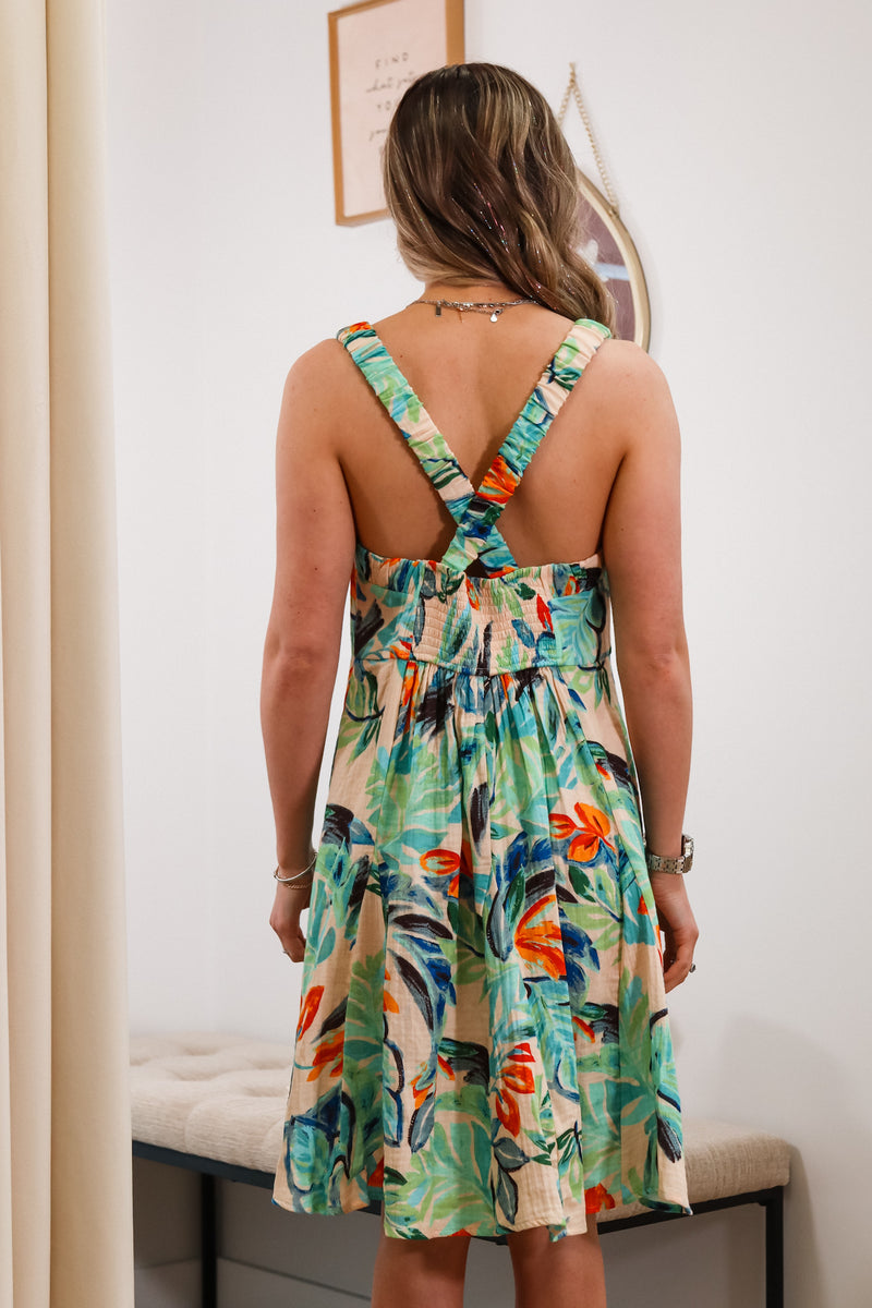 Summer dress, mini dress, floral dress, flowy dress 