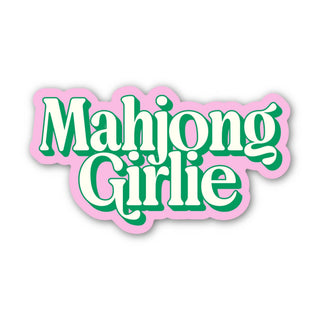 Mahjong Girlie Text Mahjong Sticker