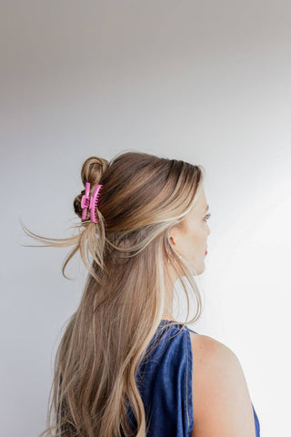 Shiny Mini Hold Everything Claw: NAVY BLUE