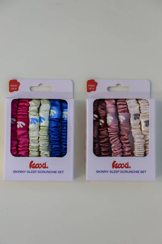 SKINNY SATIN SLEEP SCRUNCHIE SET: COLORFUL PACK