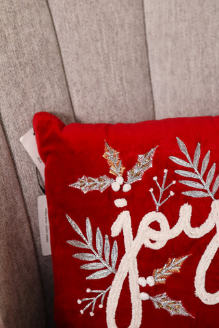 Christmas Pillow, Tiny throw pillow, Holiday gift, Joyful pillow