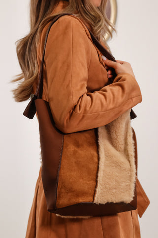 dolce vita bag, bucket bag, brown bag, fall bag, brown bucket bag