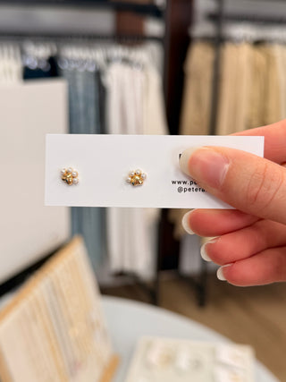 Pearly Paw - Stud Earrings
