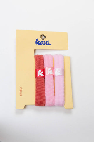 cute hair ties, colorful hair ties, thick hair ties, kaxi hair ties, hair ties that dont tip out your hair, hair ties that dont leave bumps in your hair, hair ties good for thick hair