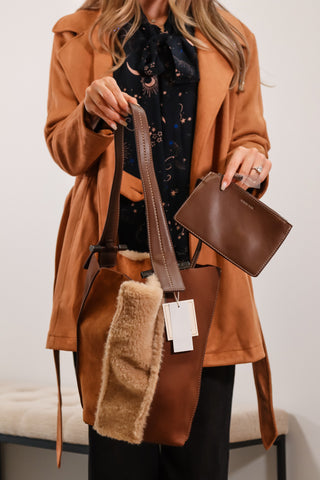 dolce vita bag, bucket bag, brown bag, fall bag, brown bucket bag