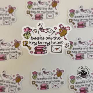 Vinyl stickers, book stickers, girly stickers, cute stickers