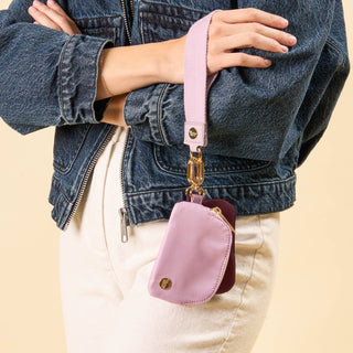 Purple Wristlet, Keychain wallet 
