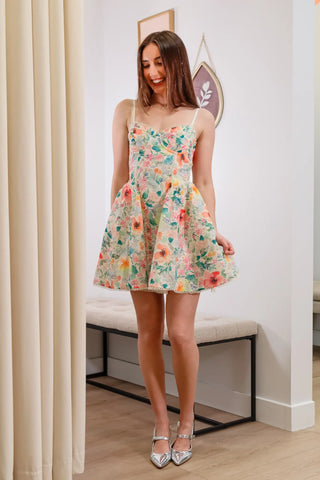 Mini dress, floral dress, graduation dress inspo, dress inspo, trending dresses, summer dress, spring dress, birthday gift inspo, birthdya party dress inspo